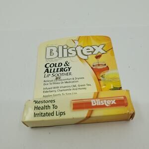 Blistex COLD AND ALLERGY Lip Soother Balm Sealed Discontinued Item